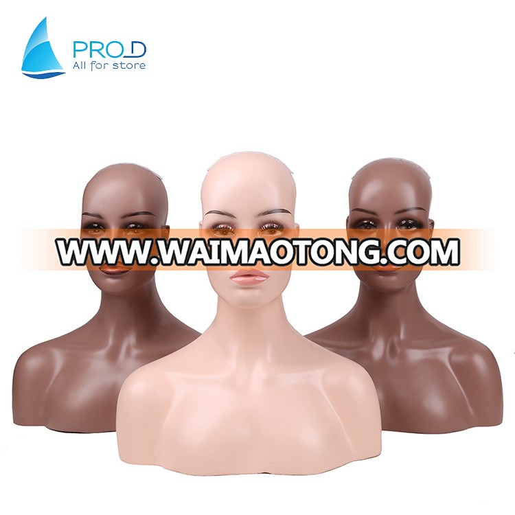 Hot Sale Wig Store Mannequin Wig Display Two Should Mannequin Head