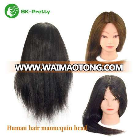 Wholesale Professional Female Black And Brown Hair Mannequin Head For Salon